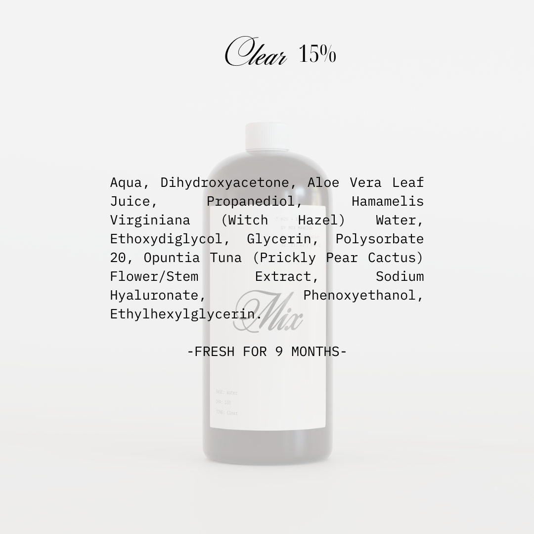 CLEAR: H2O +15% – Mix Sunless